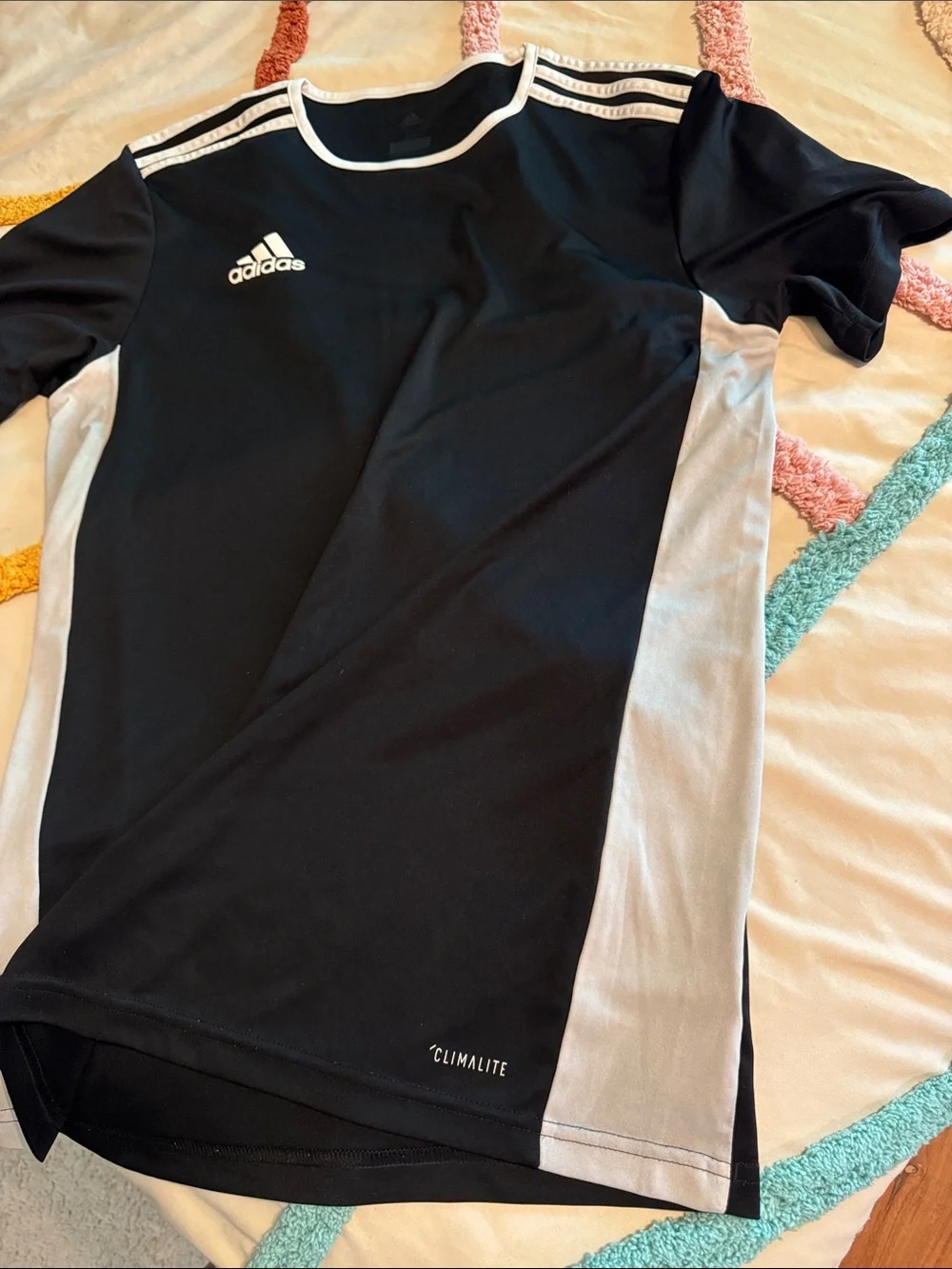 adidas Black & White Athletic Training Tee